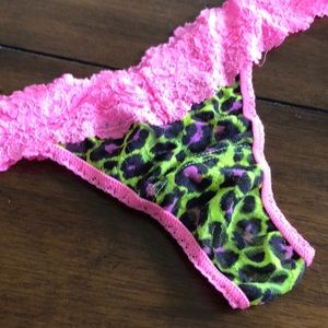 NWOT OS hanky panky Low Rise Thong Leopard